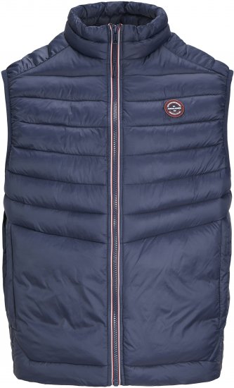 Jack & Jones SPRINT True Red Stitches BODYWARMER Navy Blazer - Herren jacken - Herren Jacken in großen Größen
