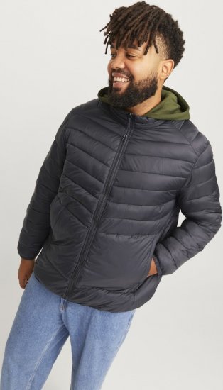 Jack & Jones SPRINT Quilted Collar Jacket Black - Herren jacken - Herren Jacken in großen Größen