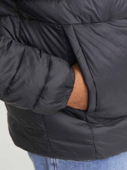 Jack & Jones SPRINT Quilted Collar Jacket Black - Herren jacken - Herren Jacken in großen Größen