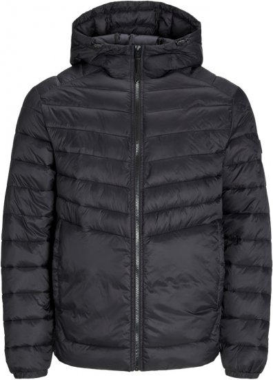 Jack & Jones SPRINT Quilted Hooded Jacket Black - Herren jacken - Herren Jacken in großen Größen