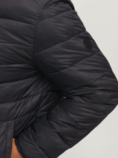 Jack & Jones SPRINT Quilted Hooded Jacket Black - Herren jacken - Herren Jacken in großen Größen