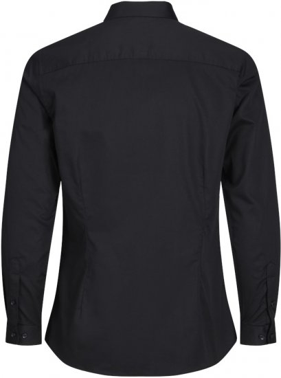 Jack & Jones ARMA LS Shirt Black - Herrenhemden - Herrenhemden in großen Größen