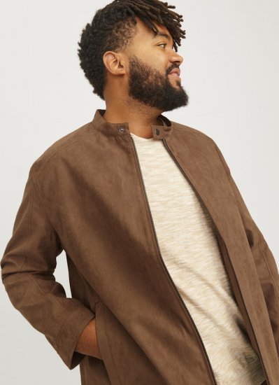 Jack & Jones DYLAN Clean Jacket Brown - Herren jacken - Herren Jacken in großen Größen