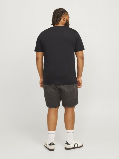 Jack & Jones JJSKULL ROCK T-Shirt Black - Herren-T-shirts - Herren-T-Shirts in großen Größen