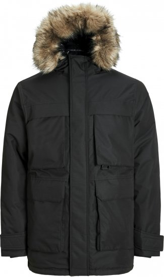 Jack & Jones STAR Parka Black - Herren jacken - Herren Jacken in großen Größen