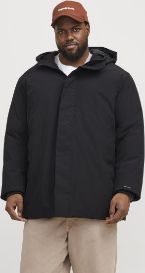 Jack & Jones KEEN Windproof Parka Black - Herren jacken - Herren Jacken in großen Größen