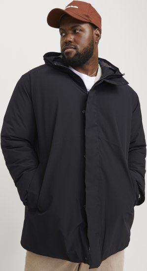 Jack & Jones KEEN Windproof Parka Black - Herren jacken - Herren Jacken in großen Größen