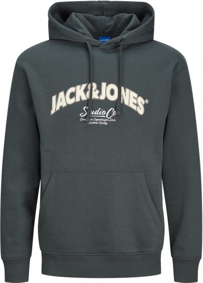Jack & Jones JORBRONX Hoodie Dark Green - Herren-sweater und -hoodies - Herren-Sweater und -Hoodies in großen Größen