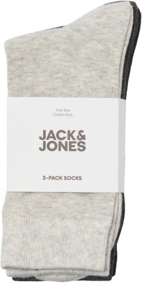 Jack & Jones RAFAEL Socks 3-Pack Grey - Herrenunterwäsche & bademode - Herrenunterwäsche & Bademode in großen Größen