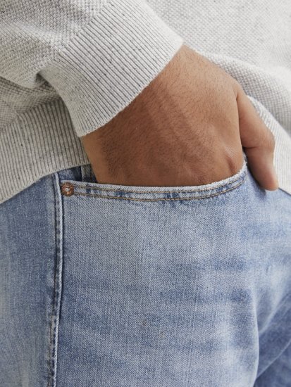 Jack & Jones GLENN CB 625 Jeans Blue Denim - Herren-jeans & -hosen - Herren-Jeans & -Hosen in großen Größen