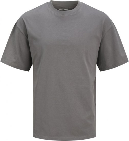  Jack & Jones BRADLEY T-Shirt Grey - Herren-T-shirts - Herren-T-Shirts in großen Größen