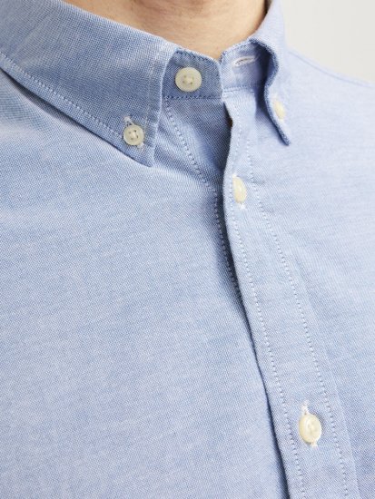 Jack & Jones Brook Oxford Long Sleeve Shirt Cashmere Blue - Herrenhemden - Herrenhemden in großen Größen