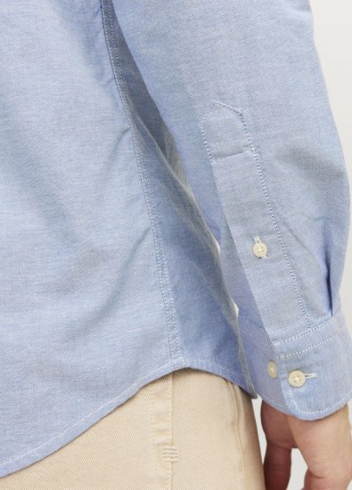 Jack & Jones Brook Oxford Long Sleeve Shirt Cashmere Blue - Herrenhemden - Herrenhemden in großen Größen
