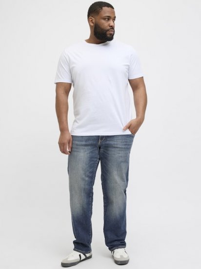 Jack & Jones Mike Fox CB 082 Jeans Blue Denim - Herren-jeans & -hosen - Herren-Jeans & -Hosen in großen Größen