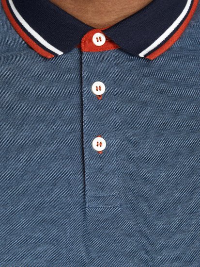 Jack & Jones Paulos Polo Denim Blue - Polo-shirts für herren - Polo-Shirts für Herren in großen Größen