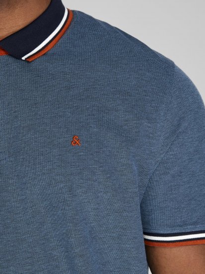 Jack & Jones Paulos Polo Denim Blue - Polo-shirts für herren - Polo-Shirts für Herren in großen Größen