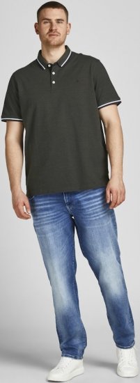 Jack & Jones PAULOS Short Sleeve Polo Green/PLAY 1 - Polo-shirts für herren - Polo-Shirts für Herren in großen Größen
