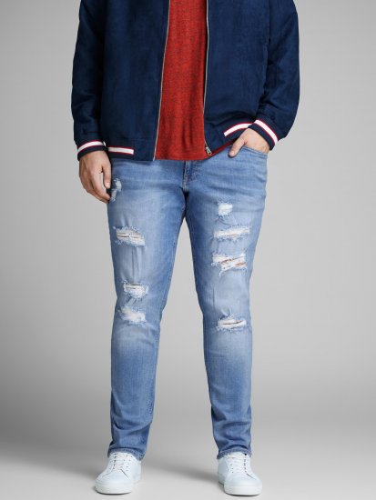 Jack & Jones Liam Jeans Blue Denim - Herren-jeans & -hosen - Herren-Jeans & -Hosen in großen Größen