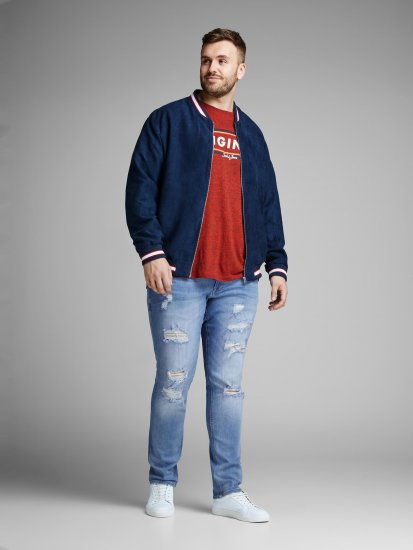 Jack & Jones Liam Jeans Blue Denim - Herren-jeans & -hosen - Herren-Jeans & -Hosen in großen Größen