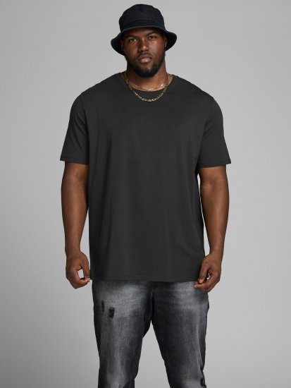 Jack & Jones Organic Basic T-shirt Black - Herren-T-shirts - Herren-T-Shirts in großen Größen