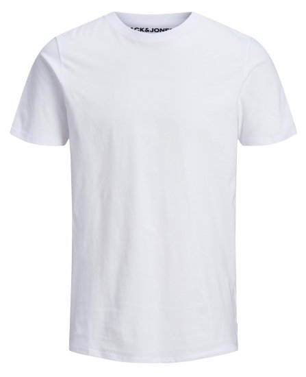 Jack & Jones Organic Basic T-shirt White - Herren-T-shirts - Herren-T-Shirts in großen Größen