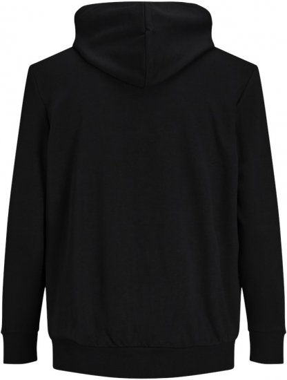 Jack & Jones Basic Sweat Zip Hood Black - Herren-sweater und -hoodies - Herren-Sweater und -Hoodies in großen Größen