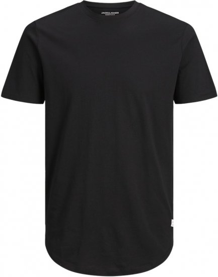 Jack & Jones NOA Crew Neck T-Shirt Black - Herren-T-shirts - Herren-T-Shirts in großen Größen