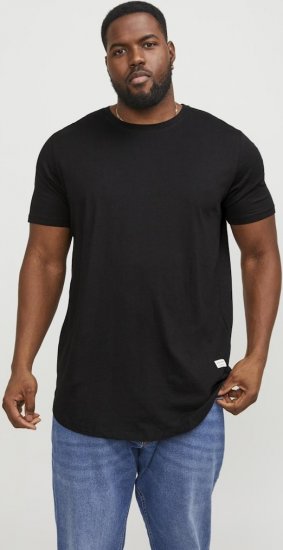 Jack & Jones NOA Crew Neck T-Shirt Black - Herren-T-shirts - Herren-T-Shirts in großen Größen