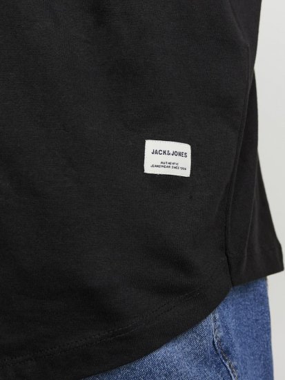 Jack & Jones NOA Crew Neck T-Shirt Black - Herren-T-shirts - Herren-T-Shirts in großen Größen