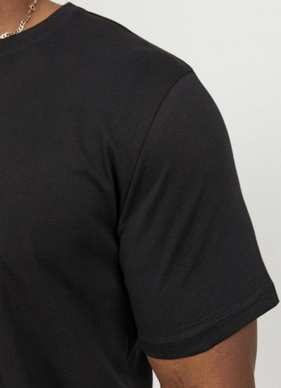 Jack & Jones NOA Crew Neck T-Shirt Black - Herren-T-shirts - Herren-T-Shirts in großen Größen