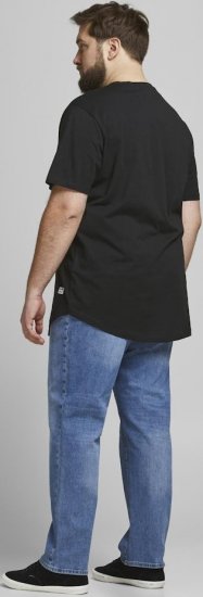 Jack & Jones NOA Crew Neck T-Shirt Black - Herren-T-shirts - Herren-T-Shirts in großen Größen