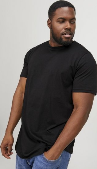 Jack & Jones NOA Crew Neck T-Shirt Black - Herren-T-shirts - Herren-T-Shirts in großen Größen