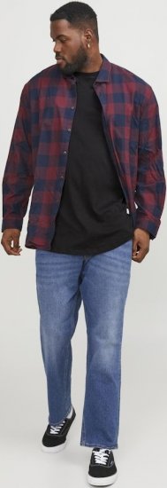 Jack & Jones NOA Crew Neck T-Shirt Black - Herren-T-shirts - Herren-T-Shirts in großen Größen