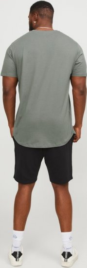 Jack & Jones NOA Crew Neck T-Shirt Grey - Herren-T-shirts - Herren-T-Shirts in großen Größen