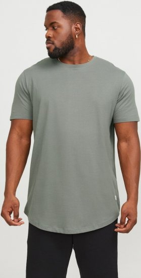 Jack & Jones NOA Crew Neck T-Shirt Grey - Herren-T-shirts - Herren-T-Shirts in großen Größen