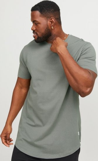 Jack & Jones NOA Crew Neck T-Shirt Grey - Herren-T-shirts - Herren-T-Shirts in großen Größen