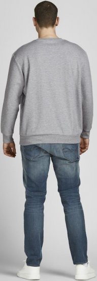 Jack & Jones Basic Sweatshirt Light Grey Melange - Herren-sweater und -hoodies - Herren-Sweater und -Hoodies in großen Größen