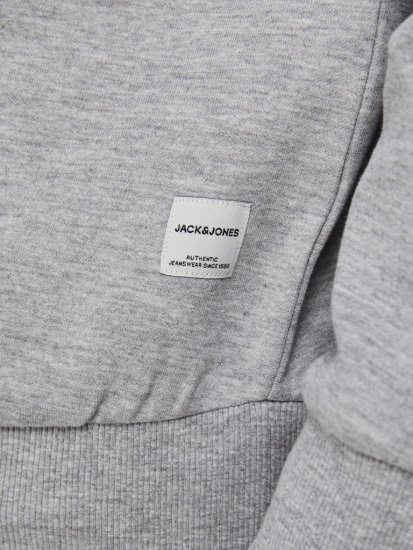 Jack & Jones Basic Sweatshirt Light Grey Melange - Herren-sweater und -hoodies - Herren-Sweater und -Hoodies in großen Größen