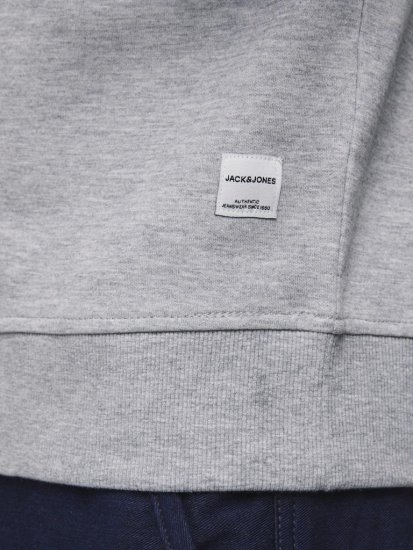 Jack & Jones Basic Sweatshirt Light Grey Melange - Herren-sweater und -hoodies - Herren-Sweater und -Hoodies in großen Größen