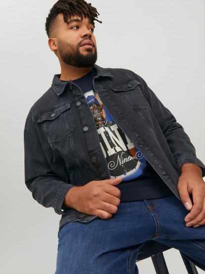 Jack & Jones JJIJEAN Denim Jacket Black Denim - Herren jacken - Herren Jacken in großen Größen