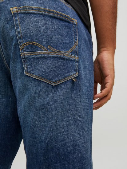 Jack & Jones GLENN FOX GE 348 Jeans Blue Denim - Herren-jeans & -hosen - Herren-Jeans & -Hosen in großen Größen