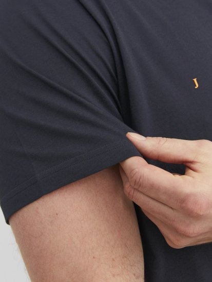 Jack & Jones STAR T-Shirt Dark Navy - Herren-T-shirts - Herren-T-Shirts in großen Größen