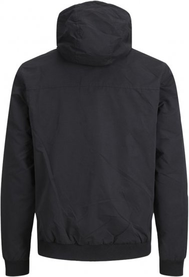 Jack & Jones RUSH SOLID Bomber Jacket with Hood Black - Herren jacken - Herren Jacken in großen Größen