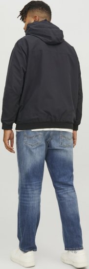 Jack & Jones RUSH SOLID Bomber Jacket with Hood Black - Herren jacken - Herren Jacken in großen Größen