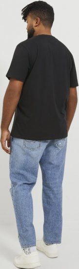 Jack & Jones ESTERBRO T-Shirt Black - Herren-T-shirts - Herren-T-Shirts in großen Größen