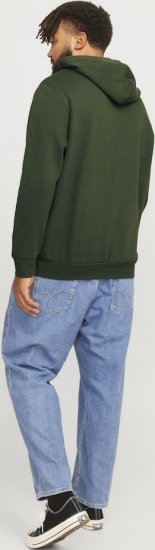 Jack & Jones 2 COL LOGO Hoodie Kombu Green - Herren-sweater und -hoodies - Herren-Sweater und -Hoodies in großen Größen