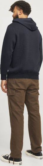 Jack & Jones 2 COL LOGO Hoodie Dark Navy - Herren-sweater und -hoodies - Herren-Sweater und -Hoodies in großen Größen