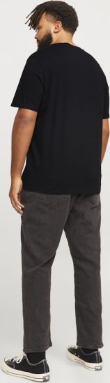 Jack & Jones LEGACY BLOCKING T-Shirt Black - Herren-T-shirts - Herren-T-Shirts in großen Größen