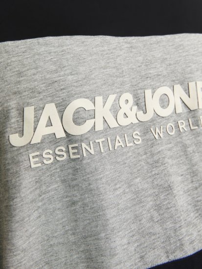 Jack & Jones LEGACY BLOCKING T-Shirt Black - Herren-T-shirts - Herren-T-Shirts in großen Größen