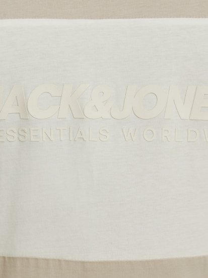 Jack & Jones LEGACY BLOCKING T-Shirt Beige - Herren-T-shirts - Herren-T-Shirts in großen Größen